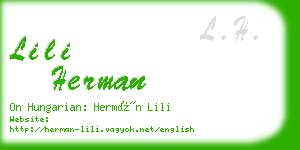 lili herman business card